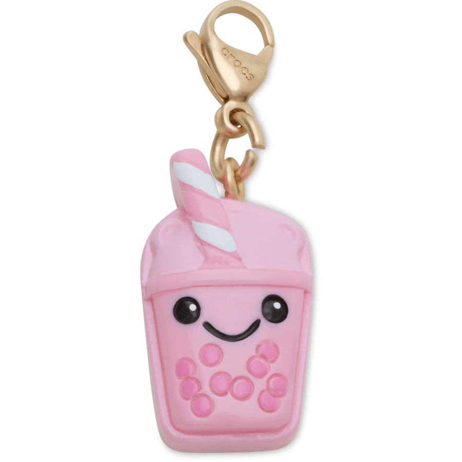 Cute Pink Boba Charm Jibbitz Shoe Charm | Crocs Customer Favorite