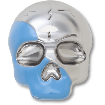 Silver and Blue Enamel Skull Jibbitz™ charms | Crocs Special Offer