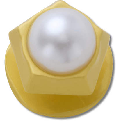 Gold Pentagon Pearl Jibbitz™ charms | Crocs Popular