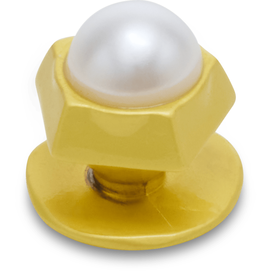 Gold Pentagon Pearl Jibbitz™ charms | Crocs Popular