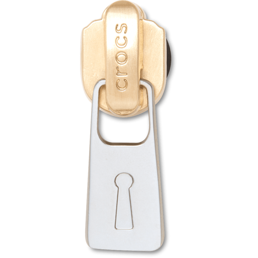 Gold and Silver Zipper Jibbitz™ charms | Crocs Classic