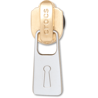 Gold and Silver Zipper Jibbitz™ charms | Crocs Classic