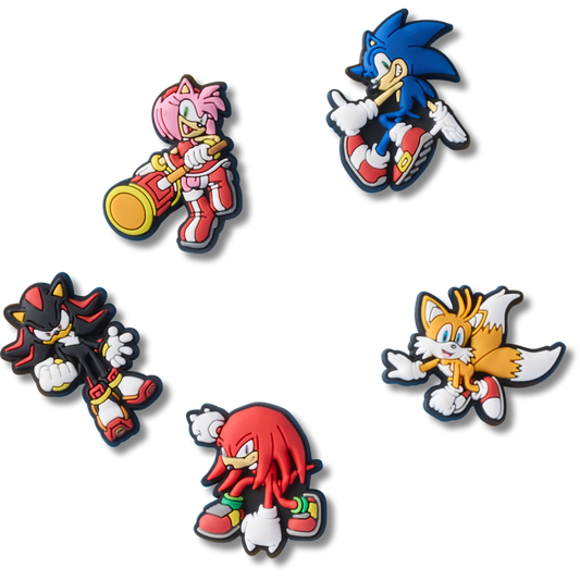 Sonic the Hedgehog 5Pck Jibbitz™ charms | Crocs Trending