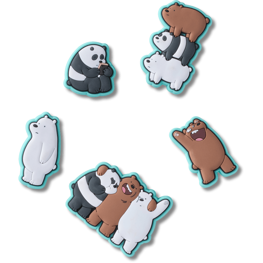 We Bare Bears 5 Pack  Jibbitz™ charms | Crocs Recommended