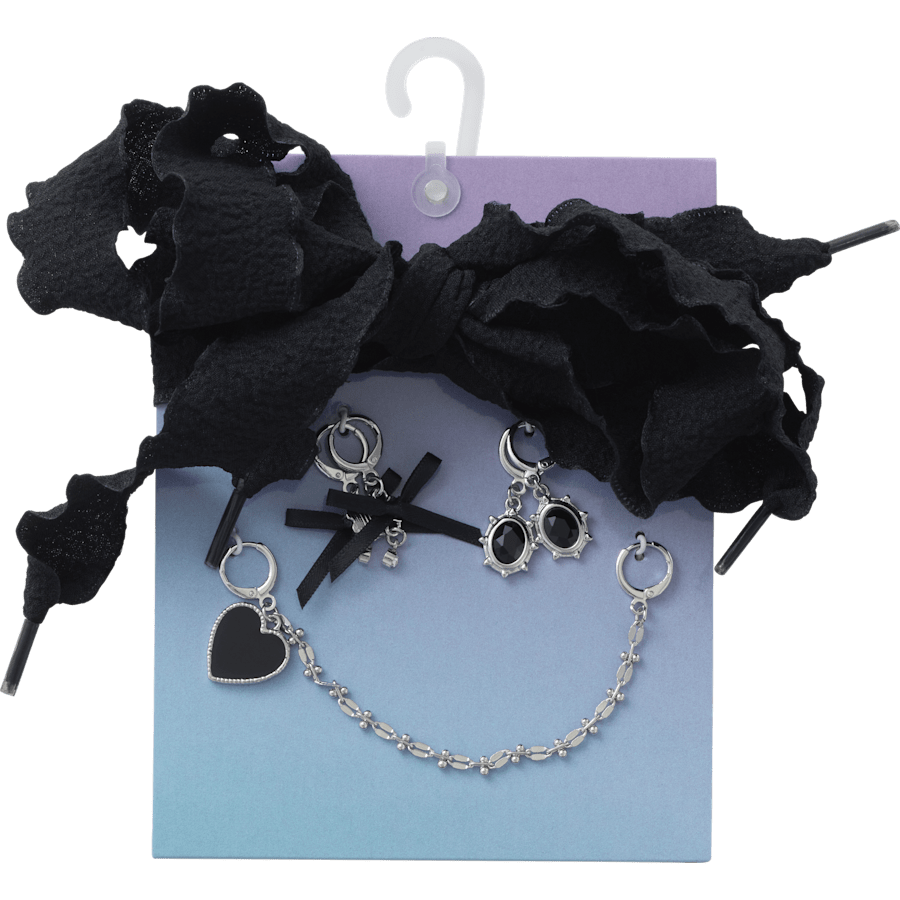 Laces and Dainty Bow Charm Kit Jibbitz Shoe Charm | Crocs Trending