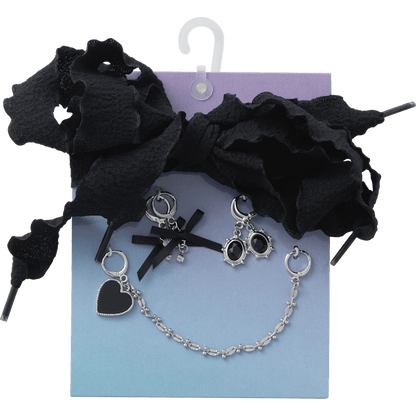 Laces and Dainty Bow Charm Kit Jibbitz Shoe Charm | Crocs Trending