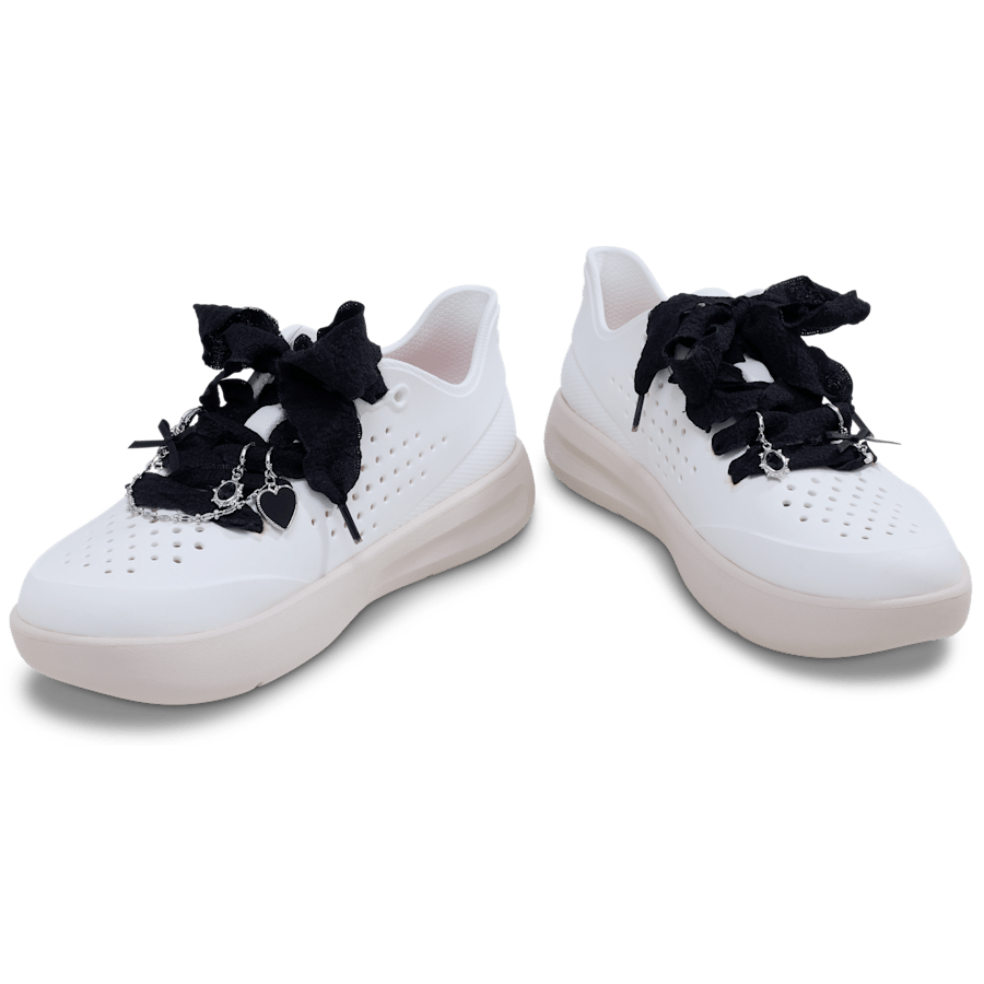 Laces and Dainty Bow Charm Kit Jibbitz Shoe Charm | Crocs Trending