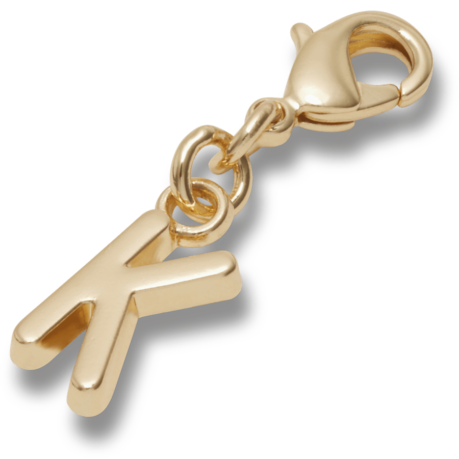 Gold Letter K Charm Jibbitz™ charms | Crocs Great Value
