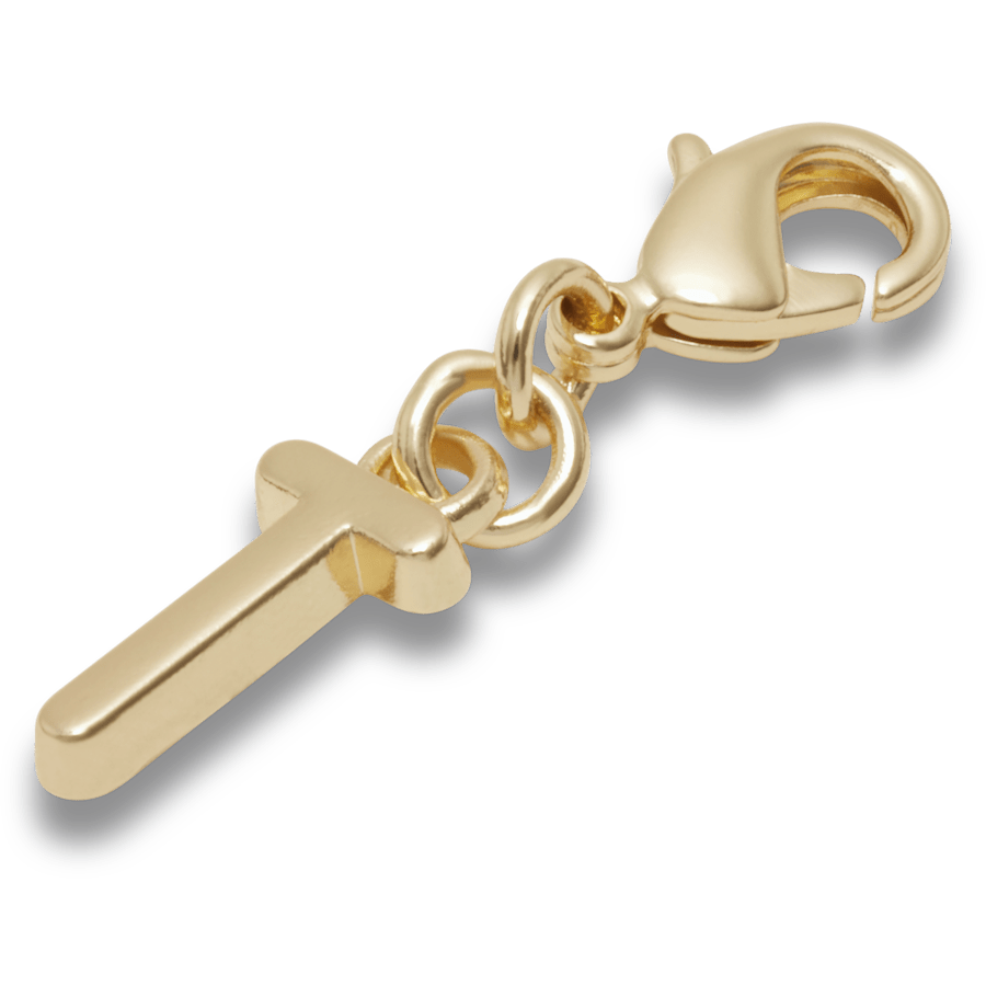 Gold Letter T Charm Jibbitz™ charms | Crocs Classic