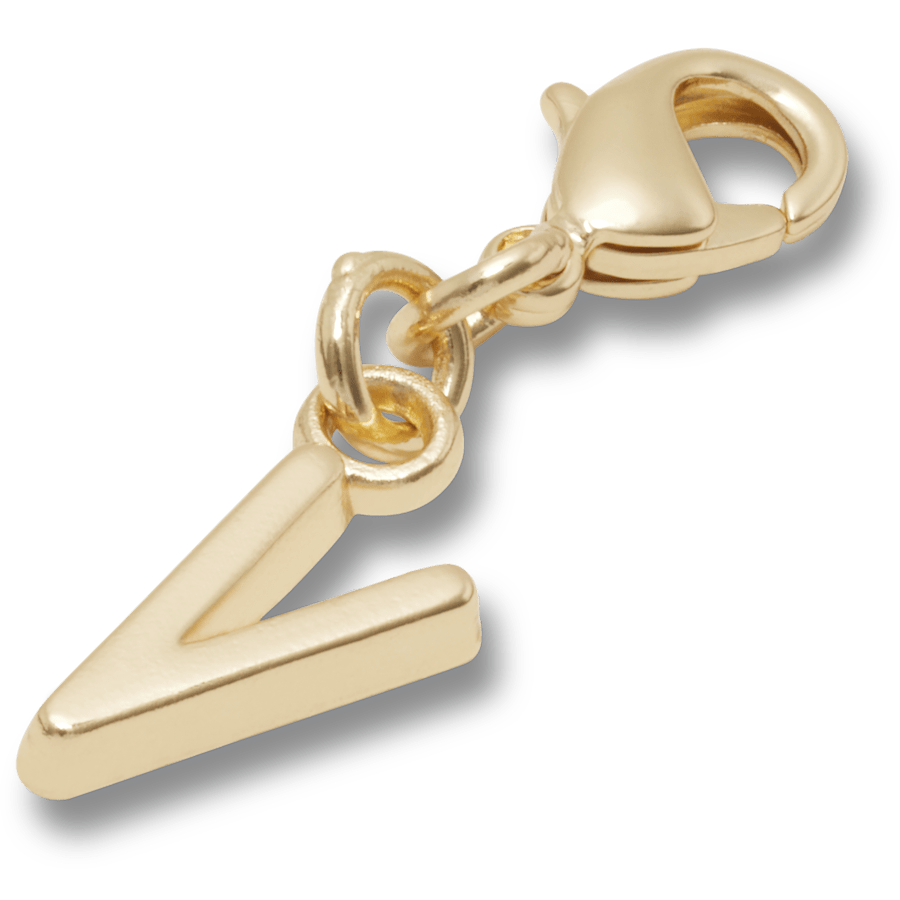 Gold Letter V Charm Jibbitz™ charms | Crocs Trending