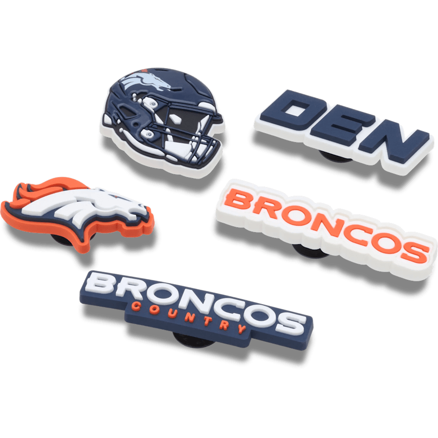 NFL Denver Broncos 5 Pack Jibbitz Shoe Charm | Crocs Classic