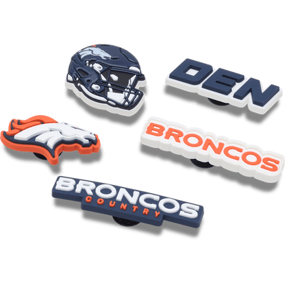 NFL Denver Broncos 5 Pack Jibbitz Shoe Charm | Crocs Classic