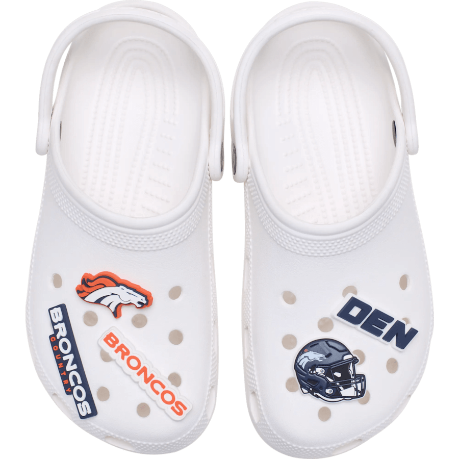 NFL Denver Broncos 5 Pack Jibbitz Shoe Charm | Crocs Classic