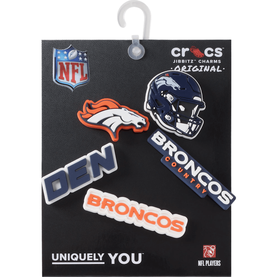 NFL Denver Broncos 5 Pack Jibbitz Shoe Charm | Crocs Classic