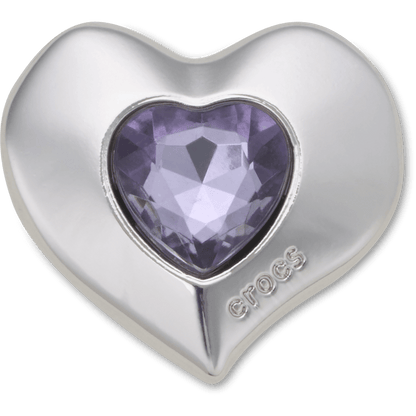 SilverandPurple SMT Gem Heart Jibbitz™ charms | Crocs Recommended