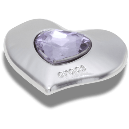 SilverandPurple SMT Gem Heart Jibbitz™ charms | Crocs Recommended