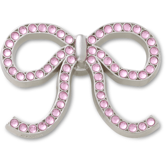 Pink Glittery Bow Jibbitz™ charms | Crocs Essential