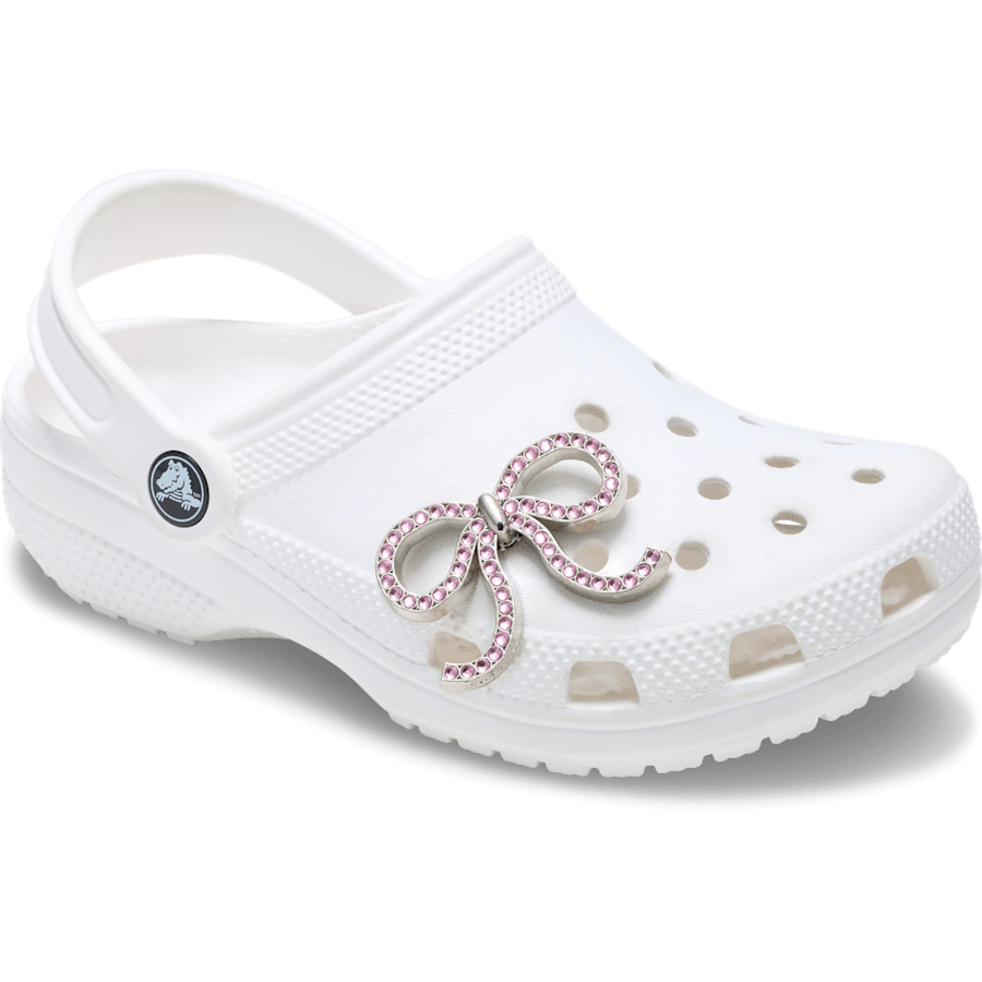 Pink Glittery Bow Jibbitz™ charms | Crocs Essential