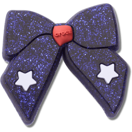 Glittery Blue Bow Jibbitz™ charms | Crocs Deals