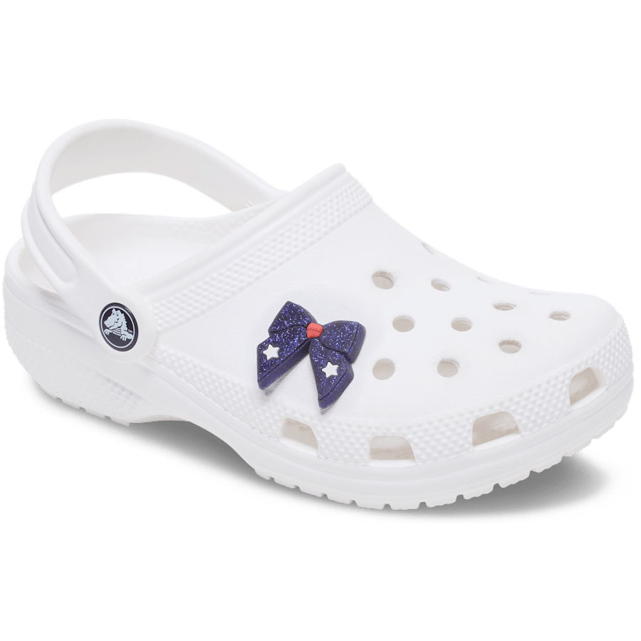 Glittery Blue Bow Jibbitz™ charms | Crocs Deals
