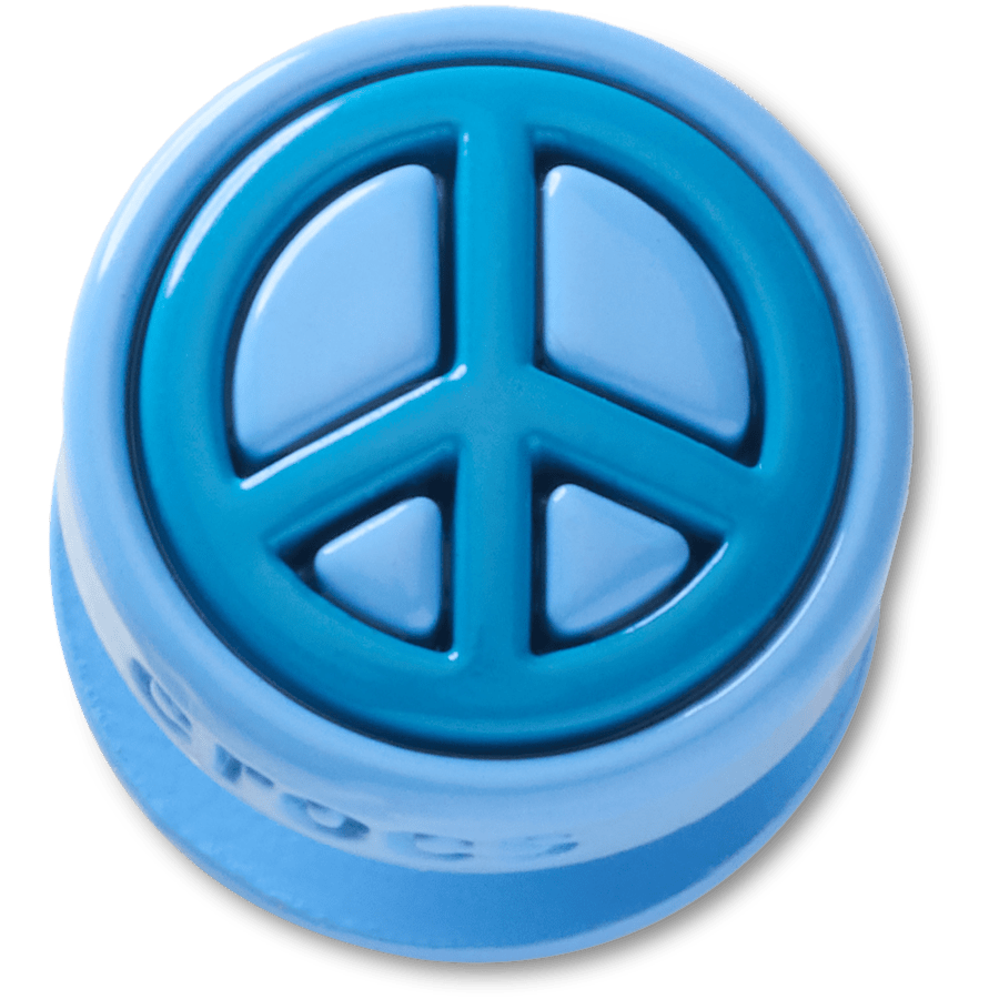 Blue Peace Sign Icon Jibbitz™ charms | Crocs Smart Buy