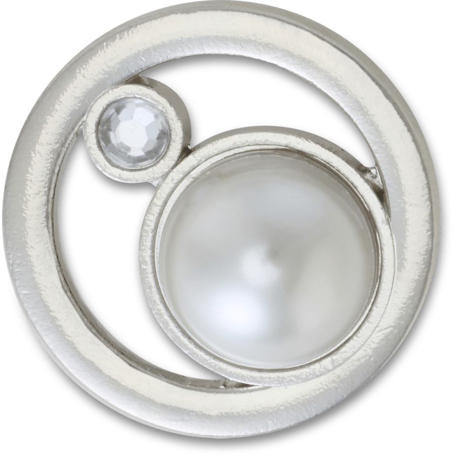 Silver Ring With Pearl Jibbitz™ charms | Crocs Recommended