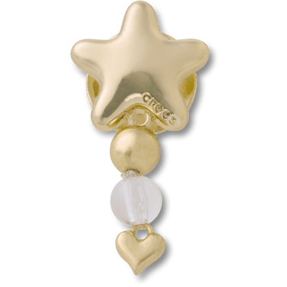 Gold Star with Heart Dangle Jibbitz™ charms | Crocs Everyday