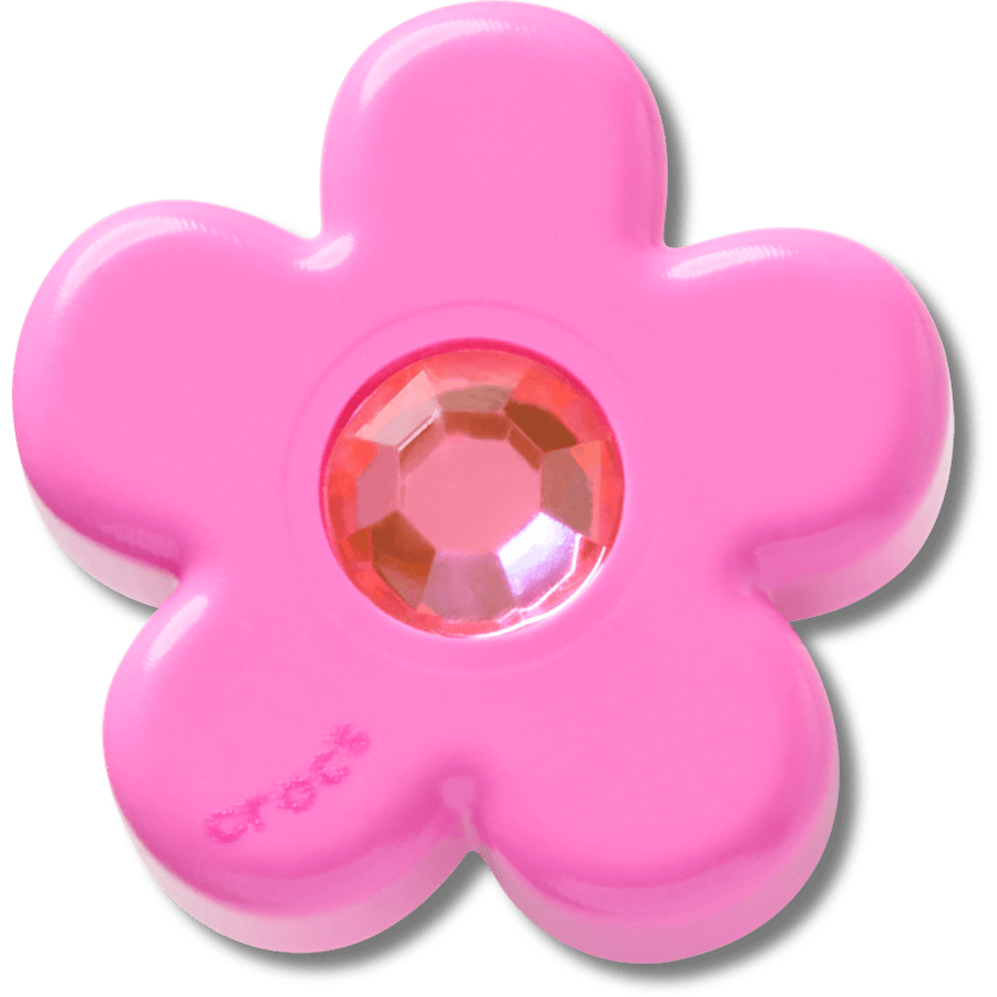 Bright Pink Flower With Gem Jibbitz™ charms | Crocs Quality
