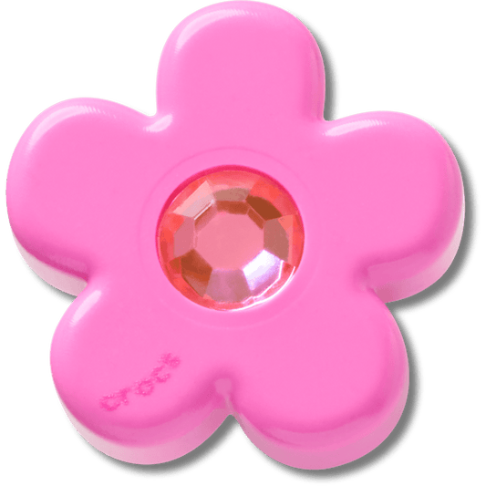 Bright Pink Flower With Gem Jibbitz™ charms | Crocs Quality