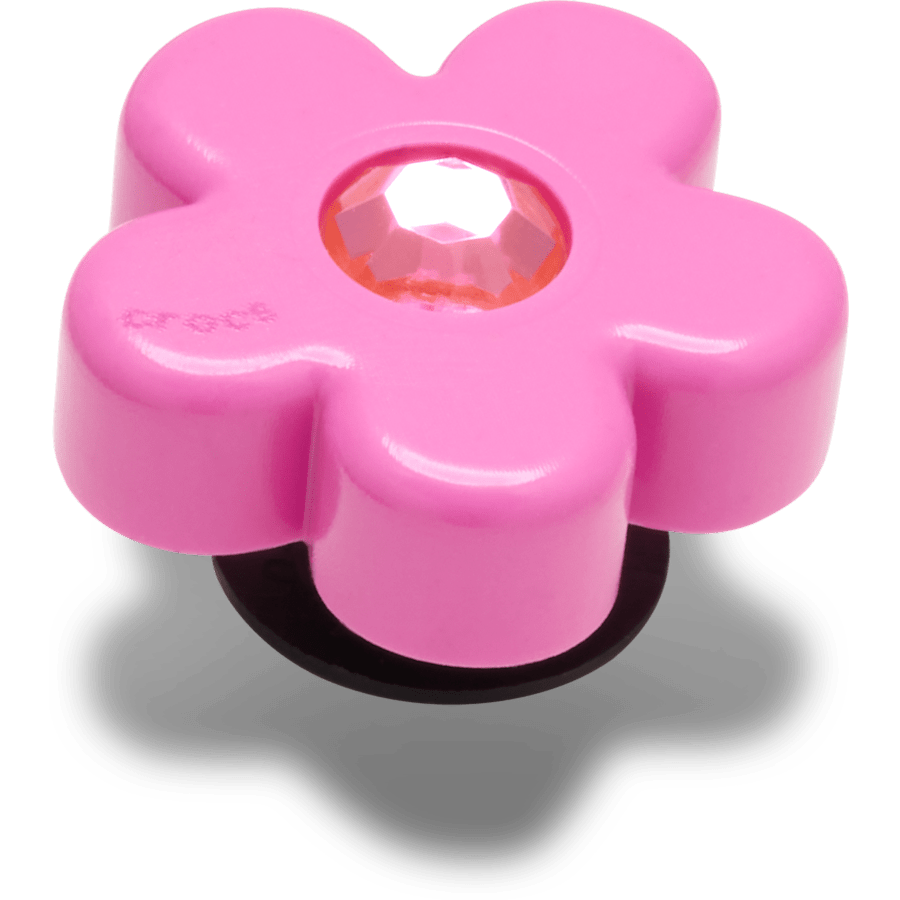 Bright Pink Flower With Gem Jibbitz™ charms | Crocs Quality