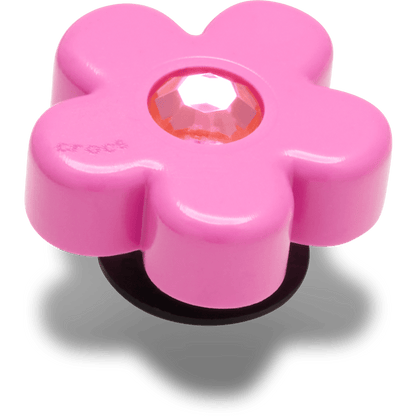 Bright Pink Flower With Gem Jibbitz™ charms | Crocs Quality