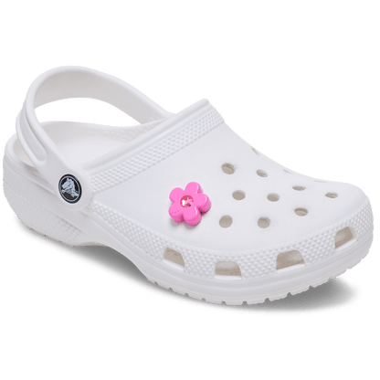 Bright Pink Flower With Gem Jibbitz™ charms | Crocs Quality