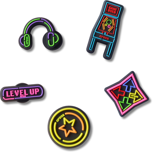 Level Up Gamer 5 Pack Jibbitz™ charms | Crocs Sale