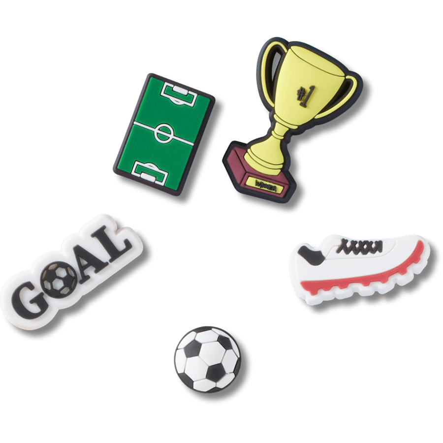 Soccer Star 5 Pack Jibbitz™ charms | Crocs Quality