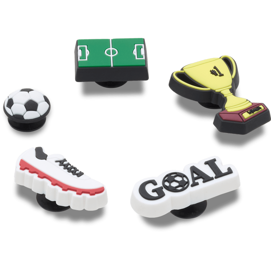 Soccer Star 5 Pack Jibbitz™ charms | Crocs Quality