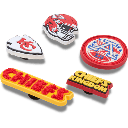 NFL Kansas City Chiefs 5 Pack Jibbitz Shoe Charm | Crocs Top Pick