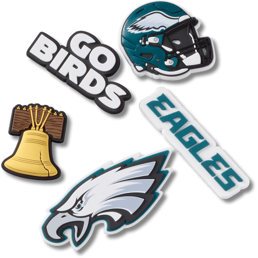 NFL Philadelphia Eagles 5 Pack Jibbitz Shoe Charm | Crocs Customer Favorite