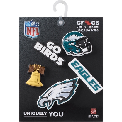 NFL Philadelphia Eagles 5 Pack Jibbitz Shoe Charm | Crocs Customer Favorite