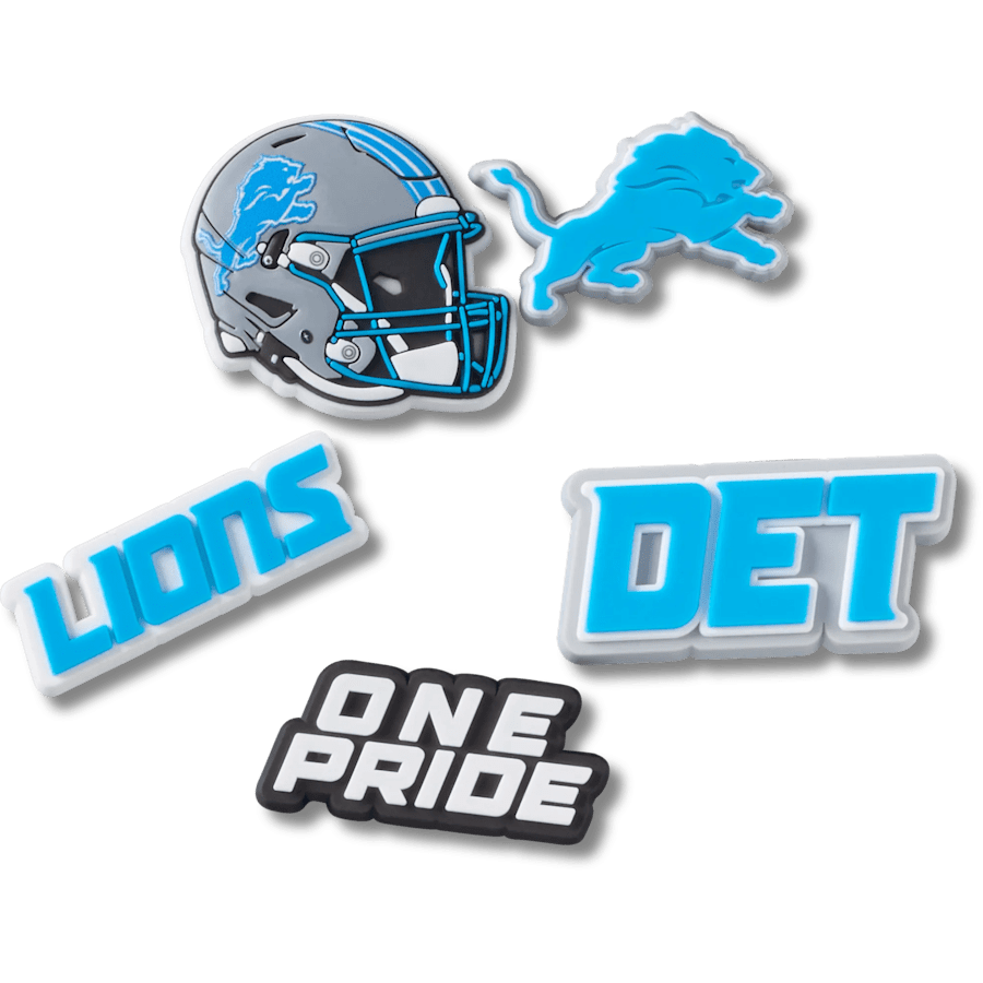 NFL Detroit Lions 5 Pack Jibbitz Shoe Charm | Crocs Best Seller