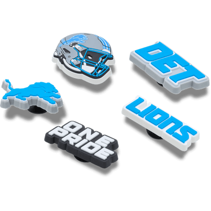 NFL Detroit Lions 5 Pack Jibbitz Shoe Charm | Crocs Best Seller