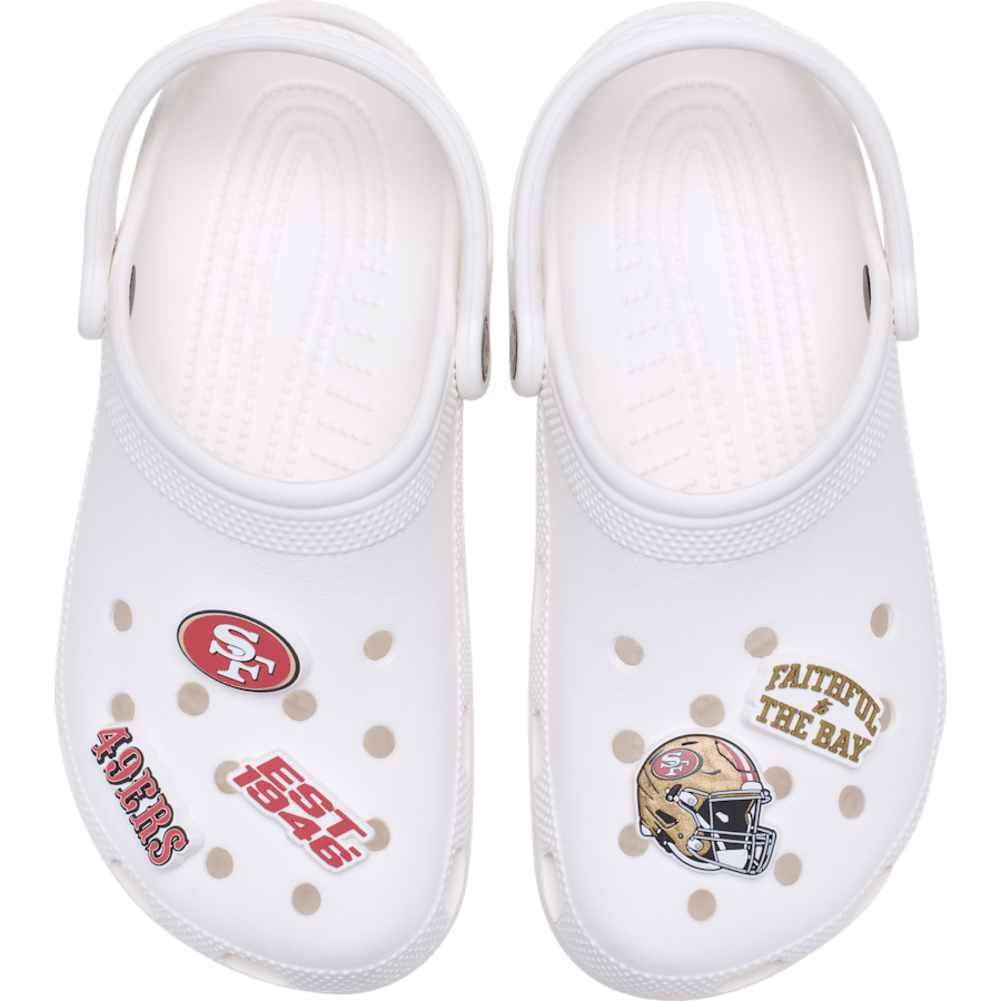 NFL San Francisco 49ers 5 Pack Jibbitz Shoe Charm | Crocs Hot Sale