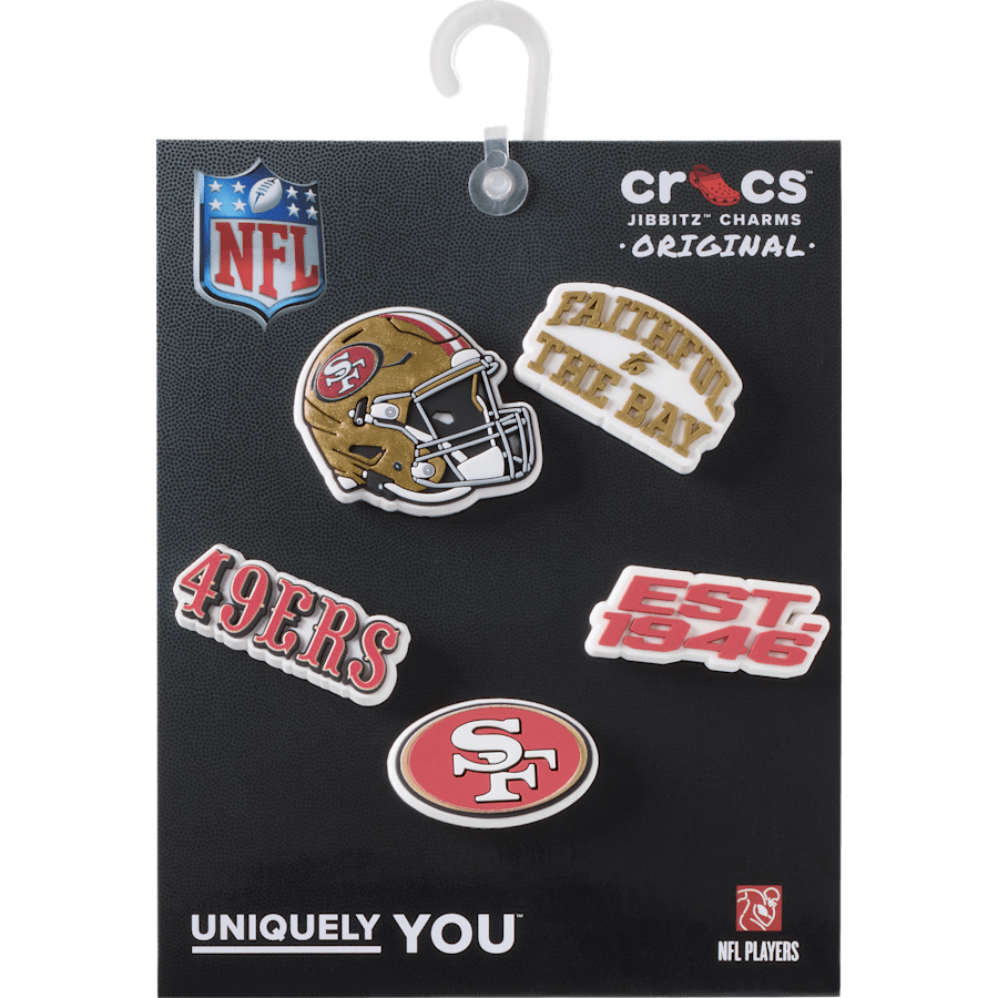 NFL San Francisco 49ers 5 Pack Jibbitz Shoe Charm | Crocs Hot Sale