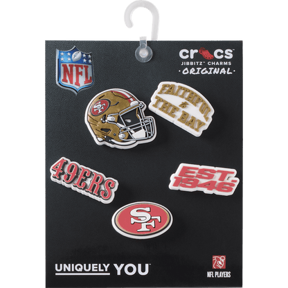 NFL San Francisco 49ers 5 Pack Jibbitz Shoe Charm | Crocs Hot Sale
