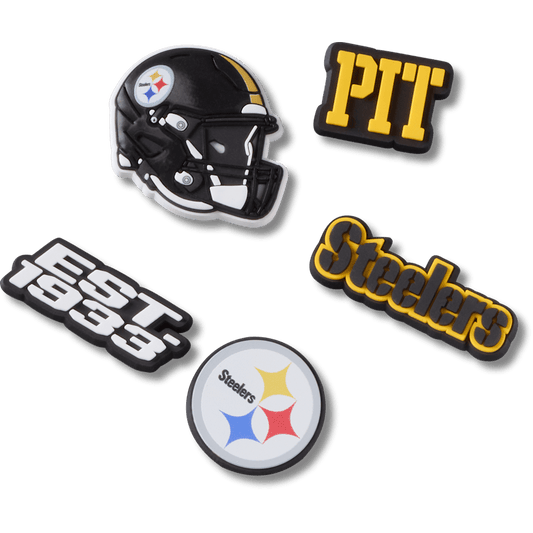 NFL Pittsburgh Steelers 5 Pack Jibbitz Shoe Charm | Crocs Quality
