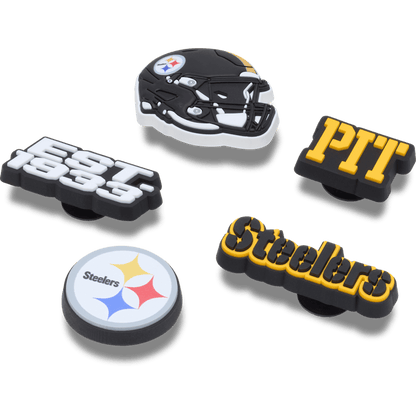 NFL Pittsburgh Steelers 5 Pack Jibbitz Shoe Charm | Crocs Quality
