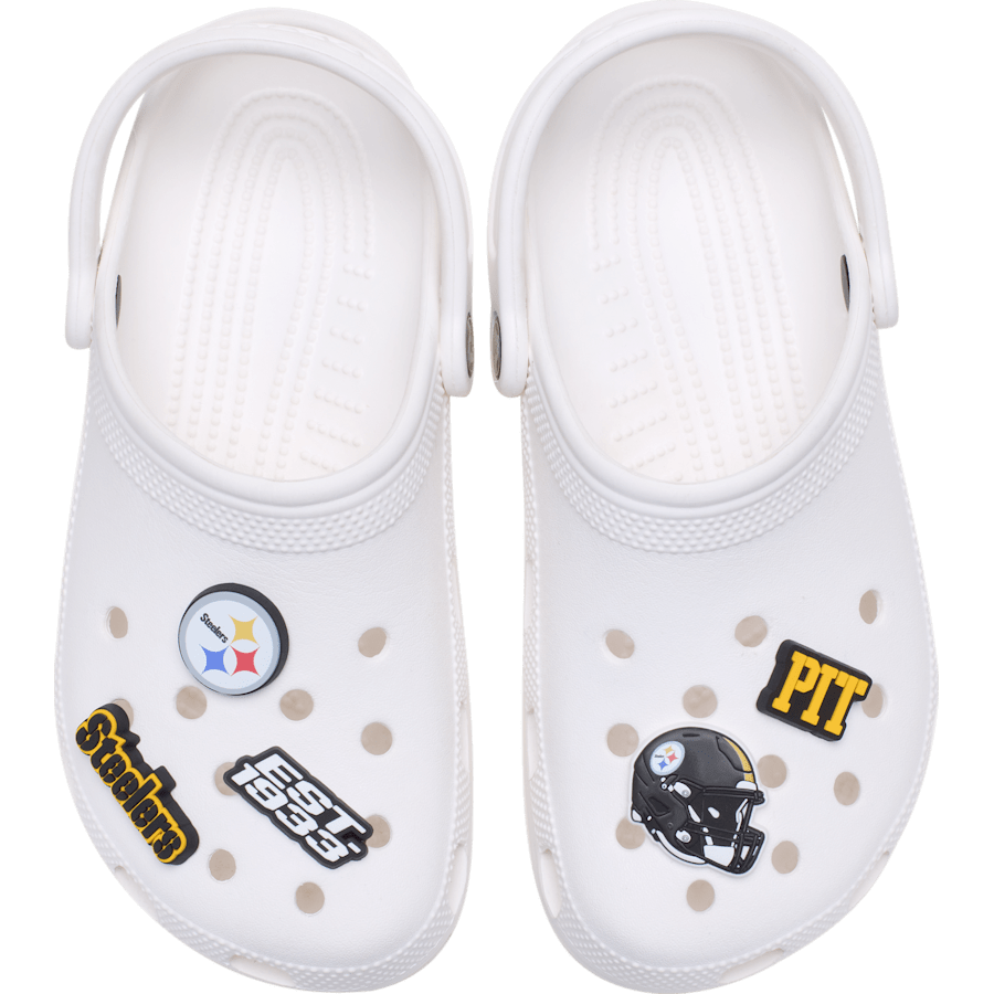 NFL Pittsburgh Steelers 5 Pack Jibbitz Shoe Charm | Crocs Quality