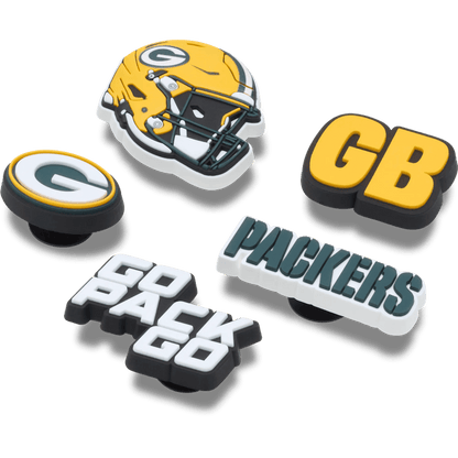 NFL Green Bay Packers 5 Pack Jibbitz Shoe Charm | Crocs Essential