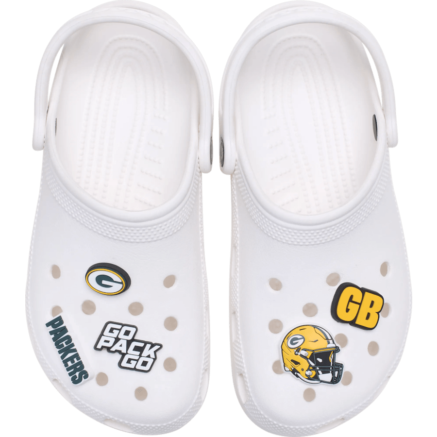 NFL Green Bay Packers 5 Pack Jibbitz Shoe Charm | Crocs Essential