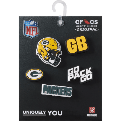 NFL Green Bay Packers 5 Pack Jibbitz Shoe Charm | Crocs Essential