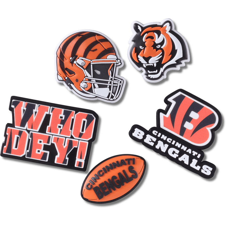 NFL Cincinnati Bengals 5 Pack Jibbitz Shoe Charm | Crocs Exclusive